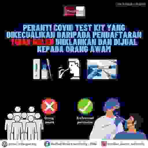 Peranti covid test kit dikecualikan